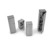 کمد-بایگانی-تمام-درب-چوبی-با-یک-درب-مولتی-کیس-تیپ-6251-41 -  - https://mohitara.com