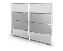 پارتیشن-اداری-دو-جدار-با-پوشش-تمام-شیشه-پریوال-تیپ-8553-41 -  - https://mohitara.com