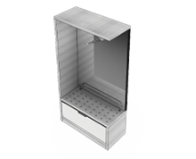 کمد-دیواری-جای-چمدان-یک-طرفه-با-کمد-جاکفشی-سوفیا-تیپ-4224-44 -  - https://mohitara.com