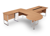 میز-مدیریت-با-کنفرانس-و-الحاقی-جانبی-کوئیک-تیپ-2356-41 -  - https://mohitara.com