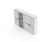 کتابخانه-و-ویترین-کوتاه-ویژه-اتاق-مدیر-عامل-برلیانت-تیپ-6029-41 -  - https://mohitara.com