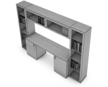 کتابخانه-و-ویترین-بلند-ویژه-اتاق-مدیر-عامل-کلاسیکال-تیپ-6142-41 -  - https://mohitara.com